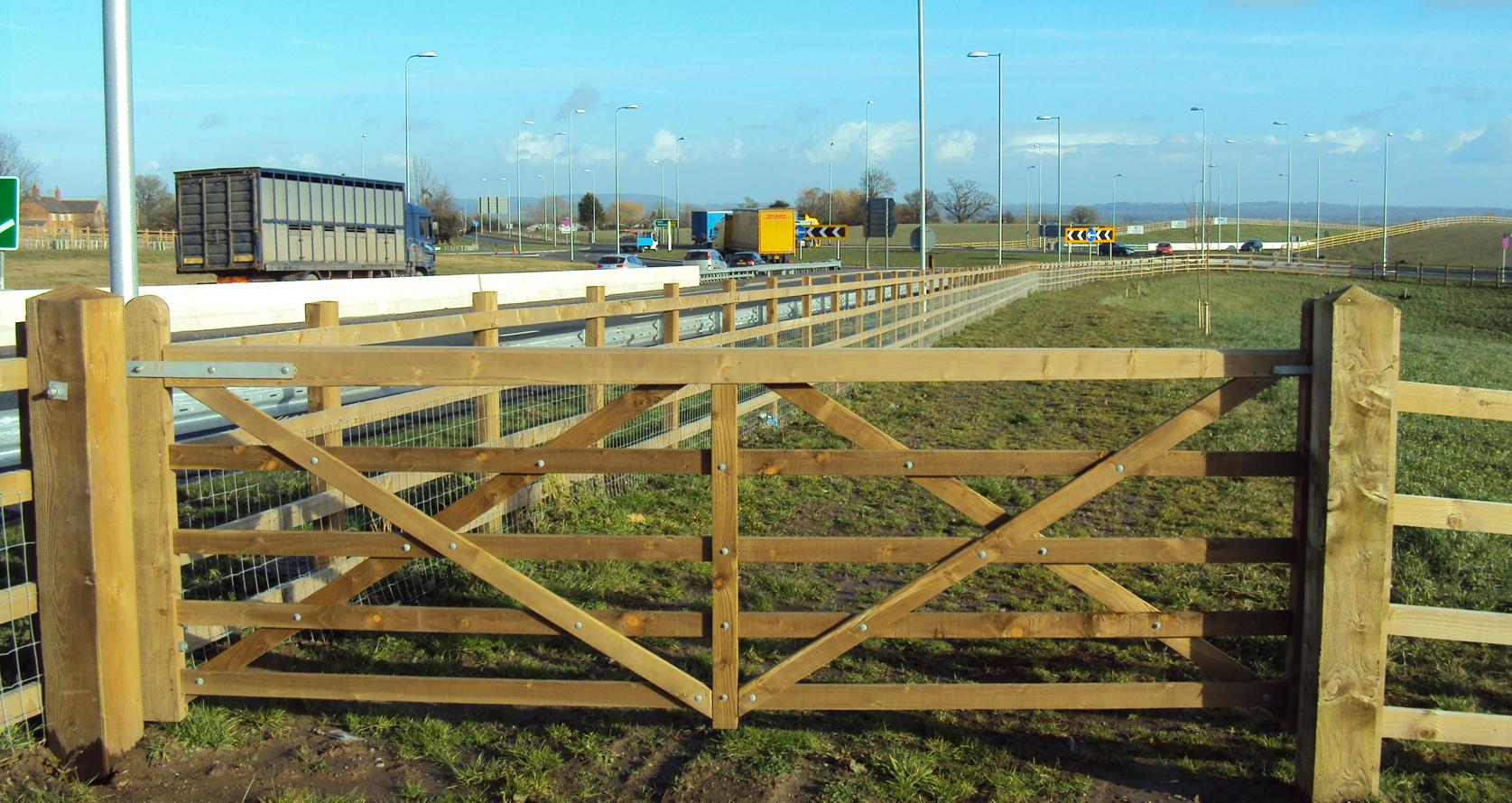 1 highway construction fencing midlands